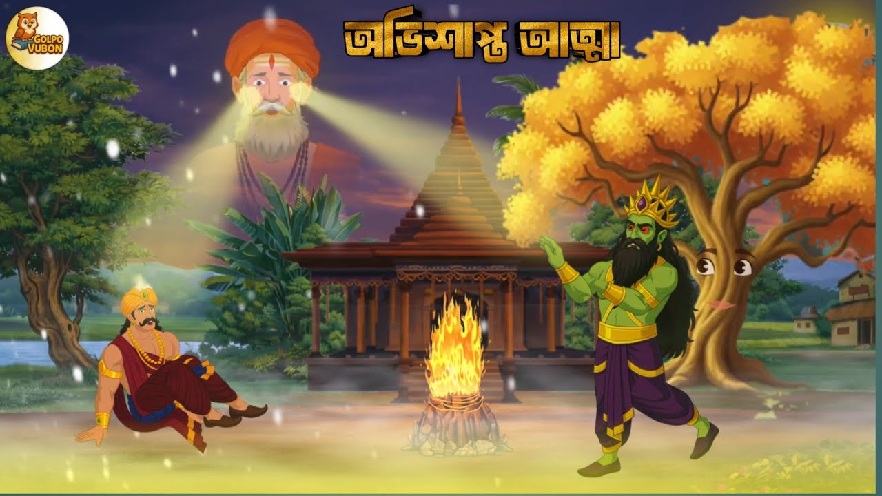 “সাধুর অভিশপ্ত আত্মা! গ্রামের ভয়ংকর রহস্য | বাংলা কার্টুন গল্প”
