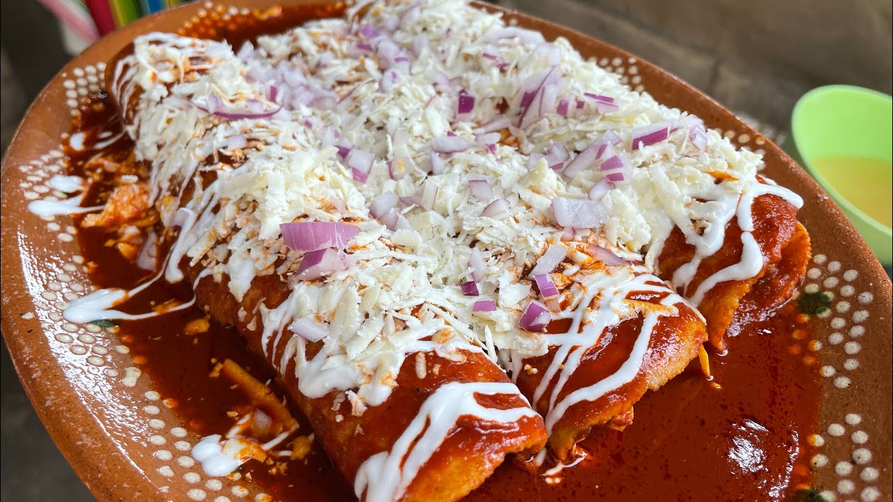Enchiladas Rojas como se comen en el Pueblo| Con Sabor a Guerrero