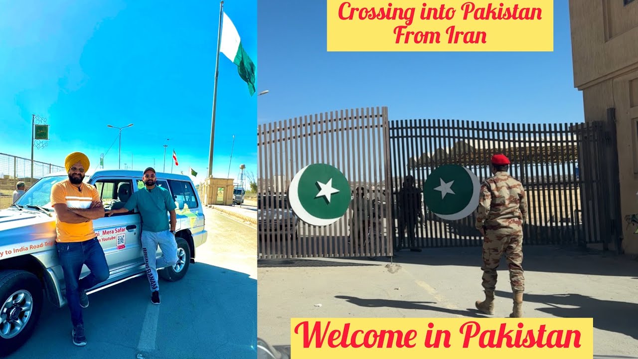 Day11,part1 crossing into Pakistan 🇵🇰Germany🇩🇪to India🇮🇳road trip.iran to Pakistan by car