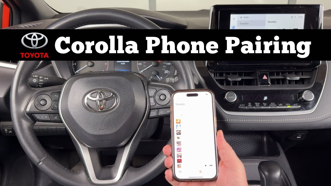 2023 - 2025 TOYOTA COROLLA Bluetooth Phone Pairing - How To Pair iPhone CarPlay, Sync Samsung Google