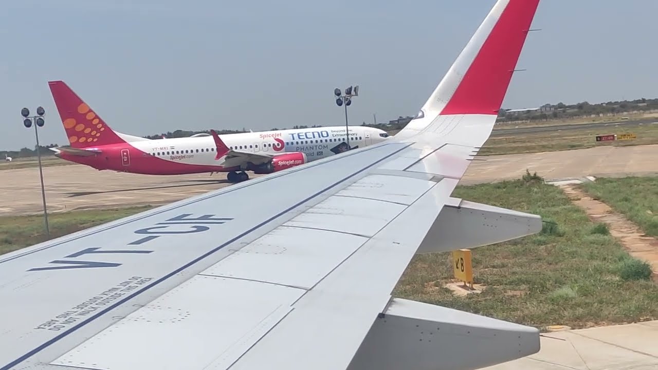 Air India Flight Landing in Madurai Airport / Madurai airport Arrival