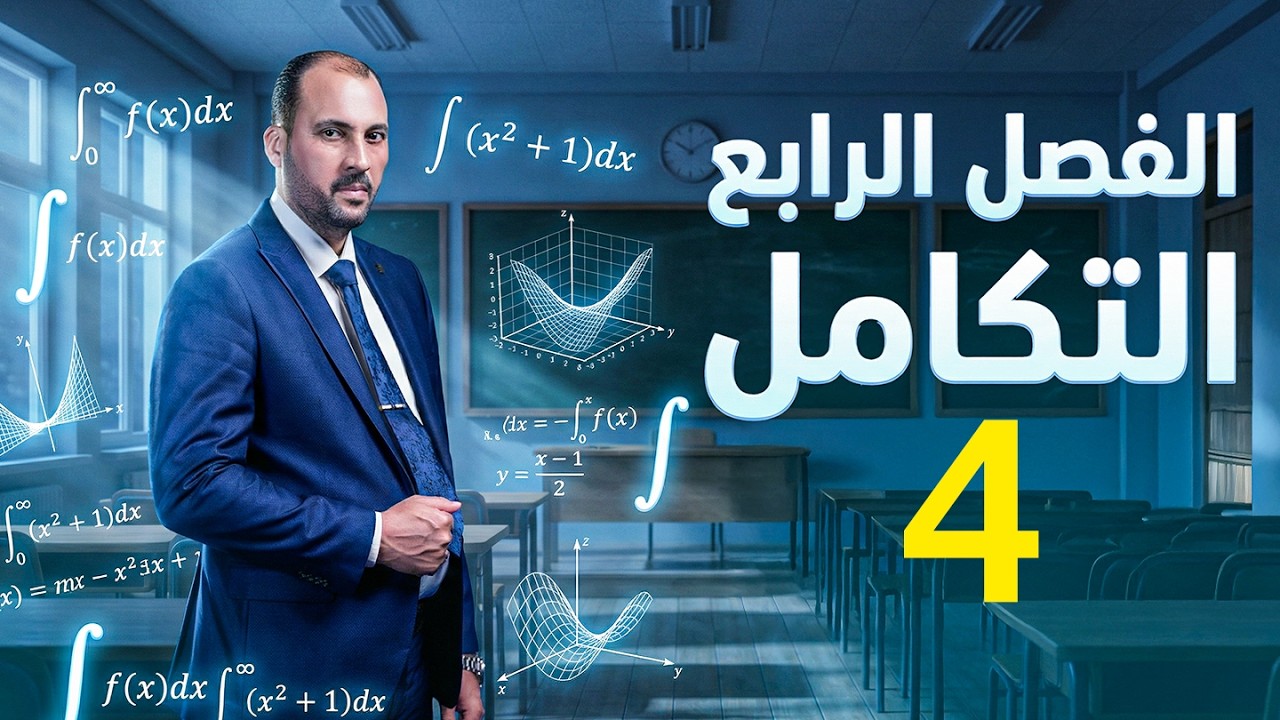 الرياضيات للصف السادس العلمي (الفصل الرابع التكامل غير المحدد محاضرة 4 الدوال الجبرية ج4 2026)