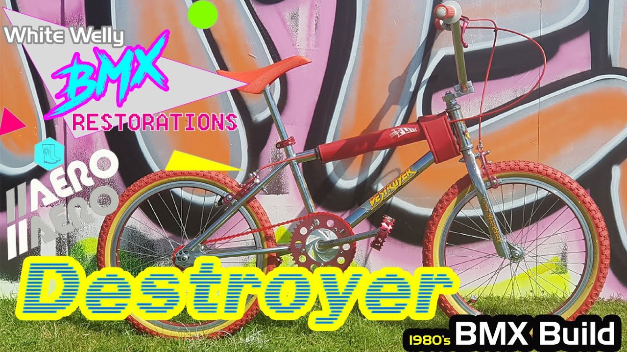 1984 Retro Bmx Build Restoration - Aero Destroyer - BMX Restoration Tuff Neck Vintage 