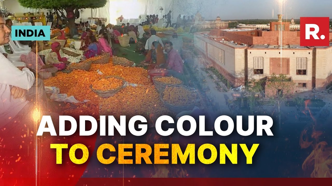 Tonnes Of Flowers To Adorn New Parliament Inauguration