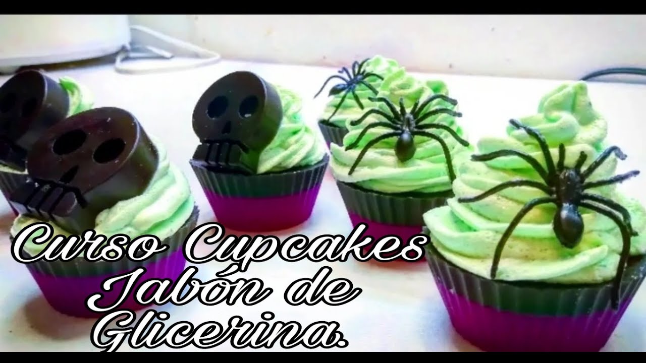 Clase de Cupcakes Halloween con jabón basé de Glicerina. 🎃