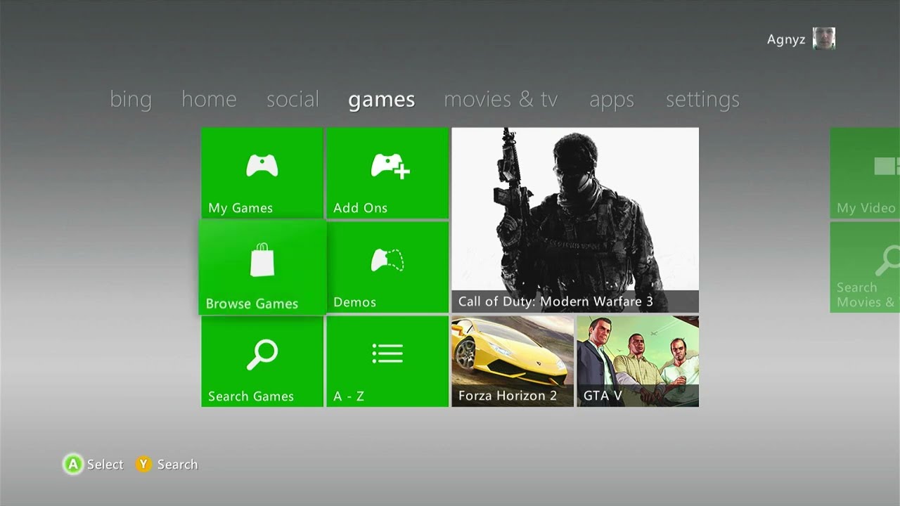 Xbox 360 dashboard walkthrough