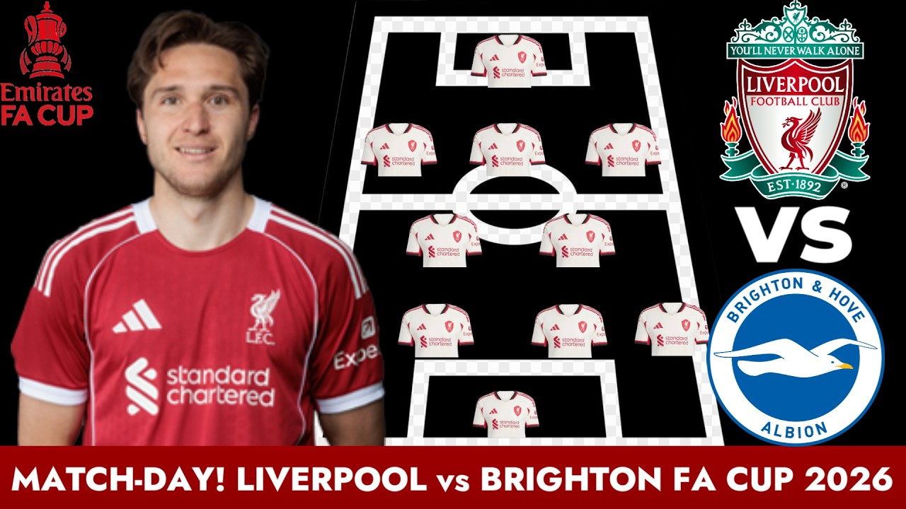 WINNING MATCH-DAY! 🔥 Liverpool F.C. vs Brighton &mdash; STRONGEST XI (4-2-3-1) ft Chiesa | FA Cup 2026
