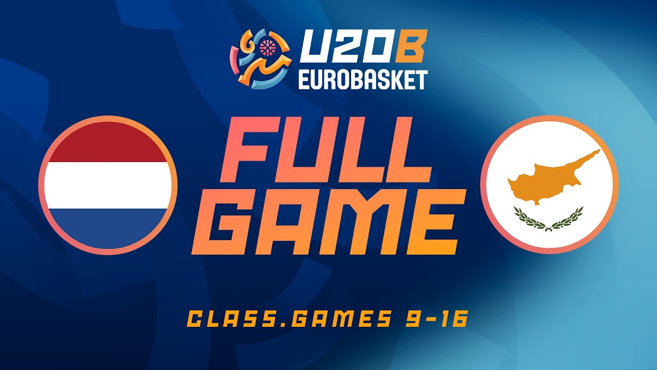 Netherlands v Cyprus | Full Basketball Game | FIBA U20 EuroBasket 2026 Division B