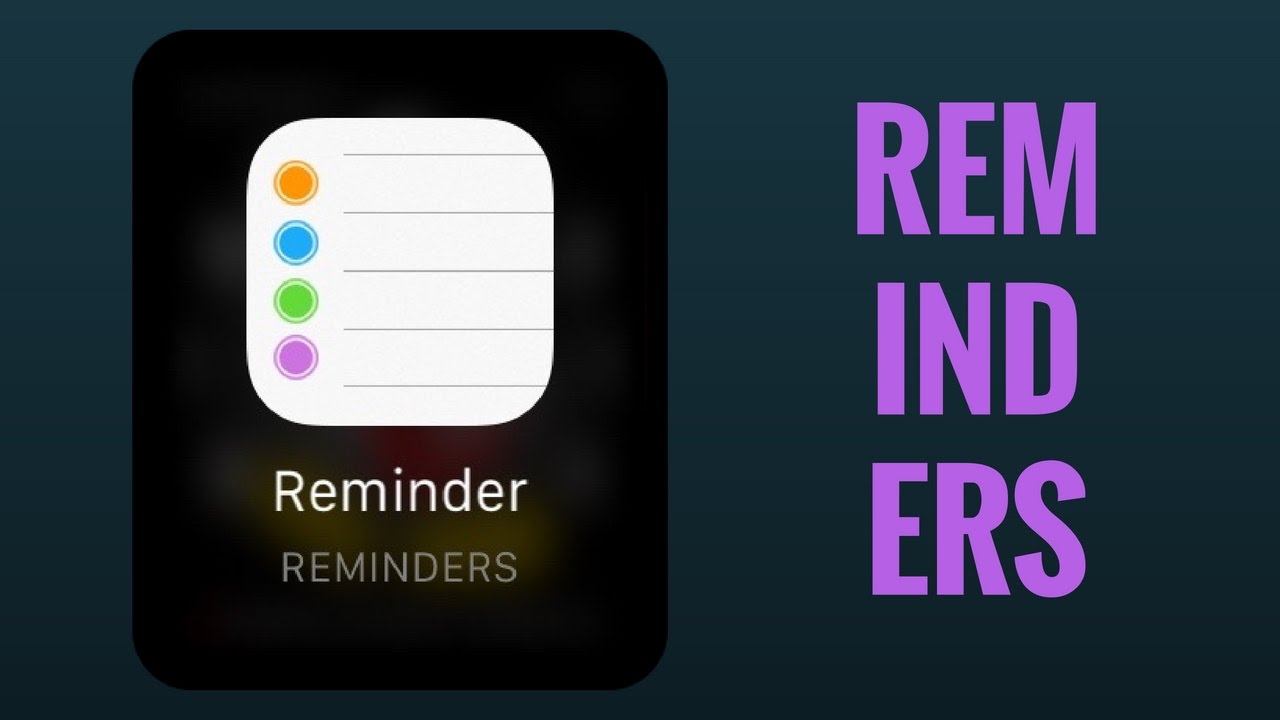 Tuesday Tech Tip #13   Apple Reminders