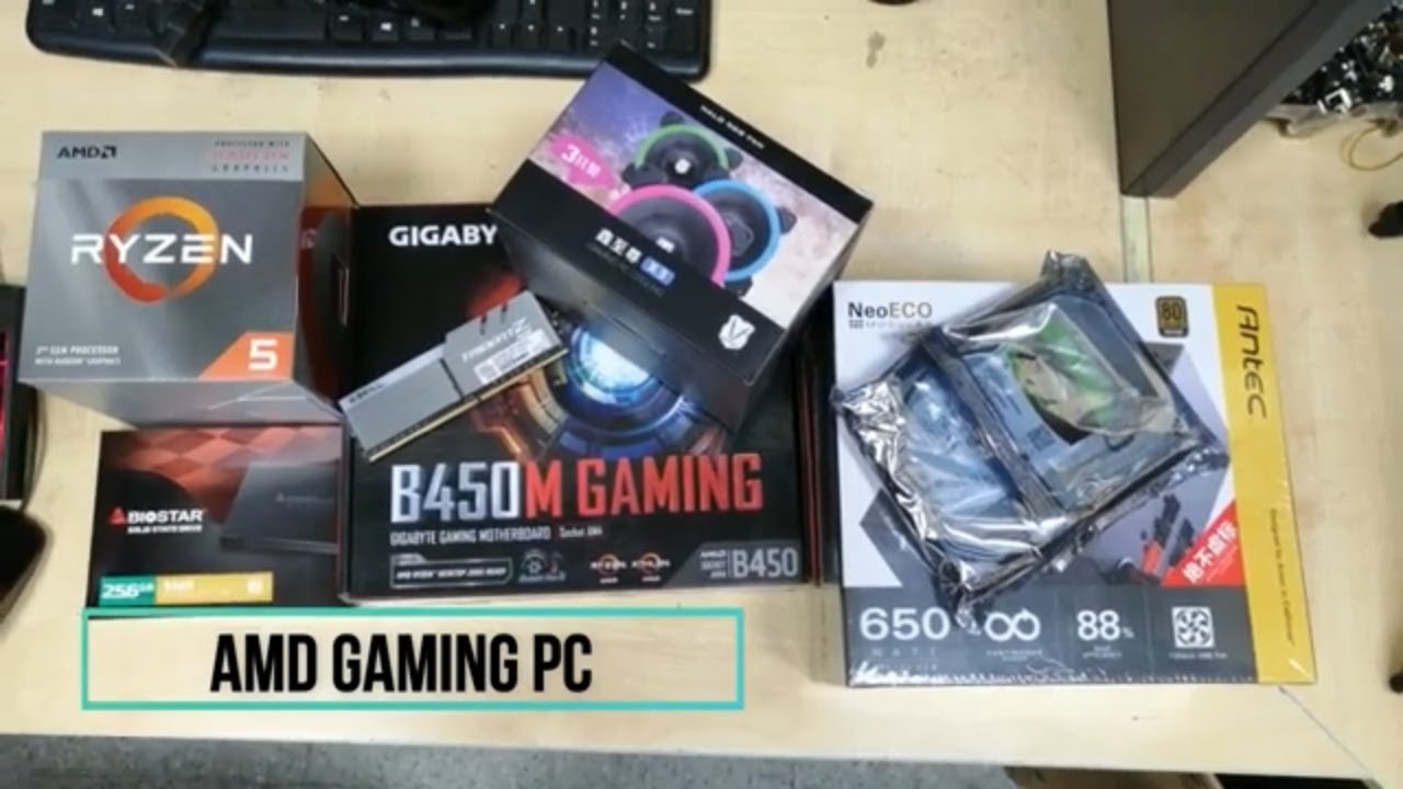 Low Budget AMD PC Build Gigabyte B450M Gaming Motherboard with Ryzen5 3400G Processor | Insource IT