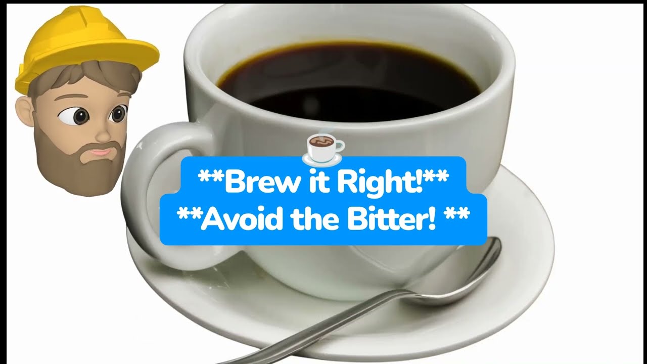 Why is my black coffee Bitter!!!