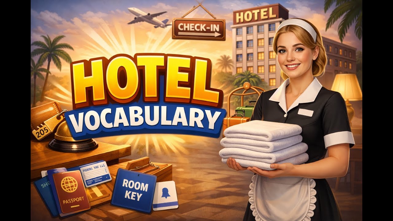Hotel Booking English Vocabulary | Speak Confidently at Hotels | Common Words with Hindi Meaning