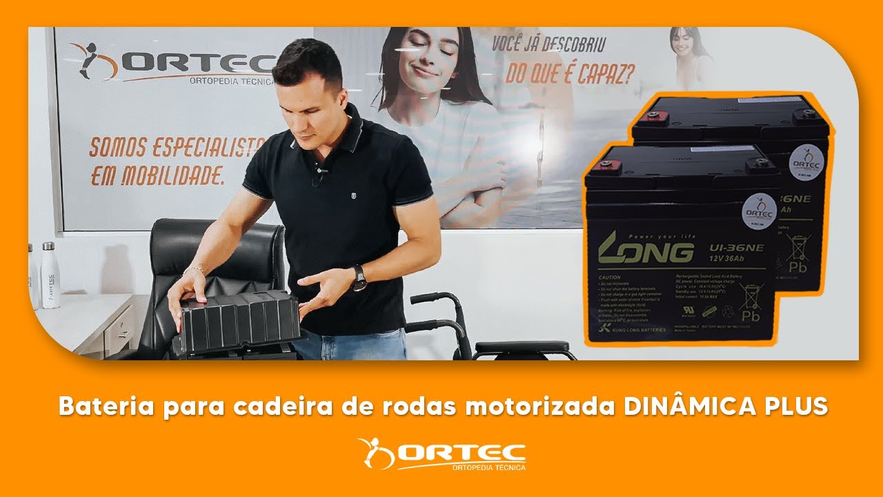 Bateria para Cadeira de Rodas Motorizada Dinâmica Plus WP4010 Ortomix