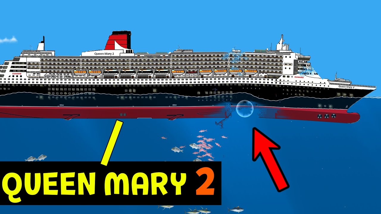 Blast SANK the RMS Queen Mary 2 ◉ Floating Sandbox
