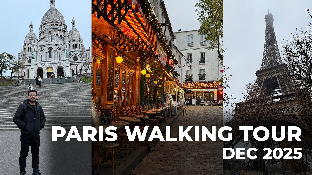 Walking in Paris France 🇫🇷 | Relaxing City Tour 4K | Travel Vlog