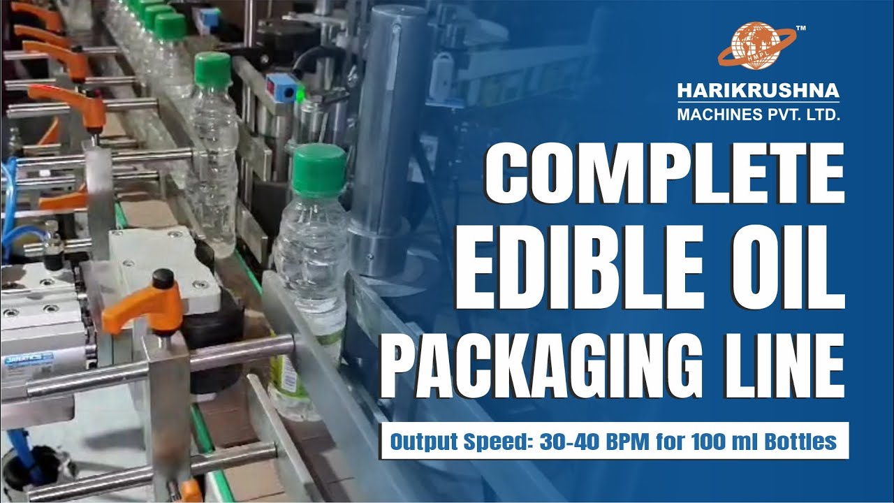 Edible Oil Filling Machine | Edible Oil Packaging Line-Bottle Filling, Capping, Labelling Machines