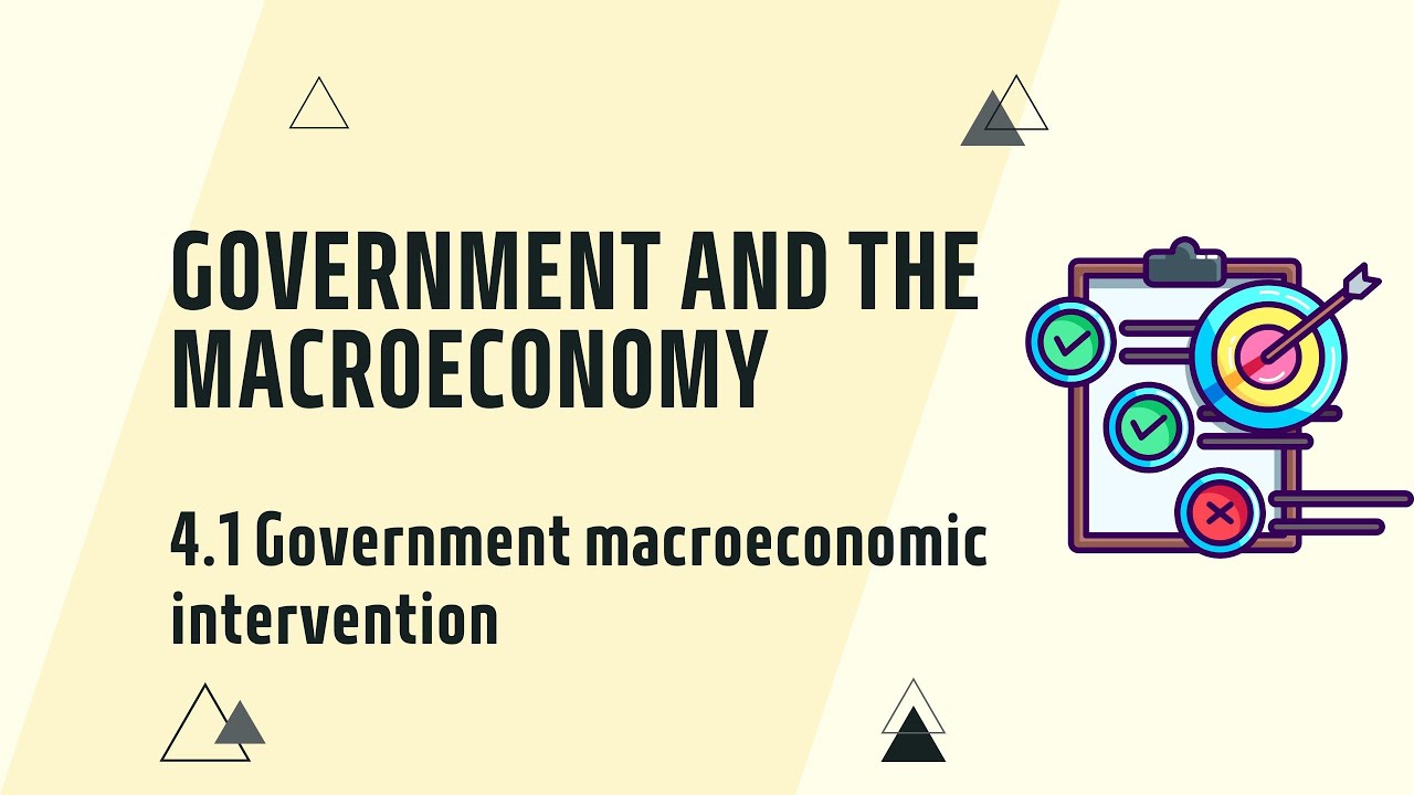 IGCSE Economics Chapter 4.1 Government Macroeconomic intervention (Updated for 2027 syllabus)
