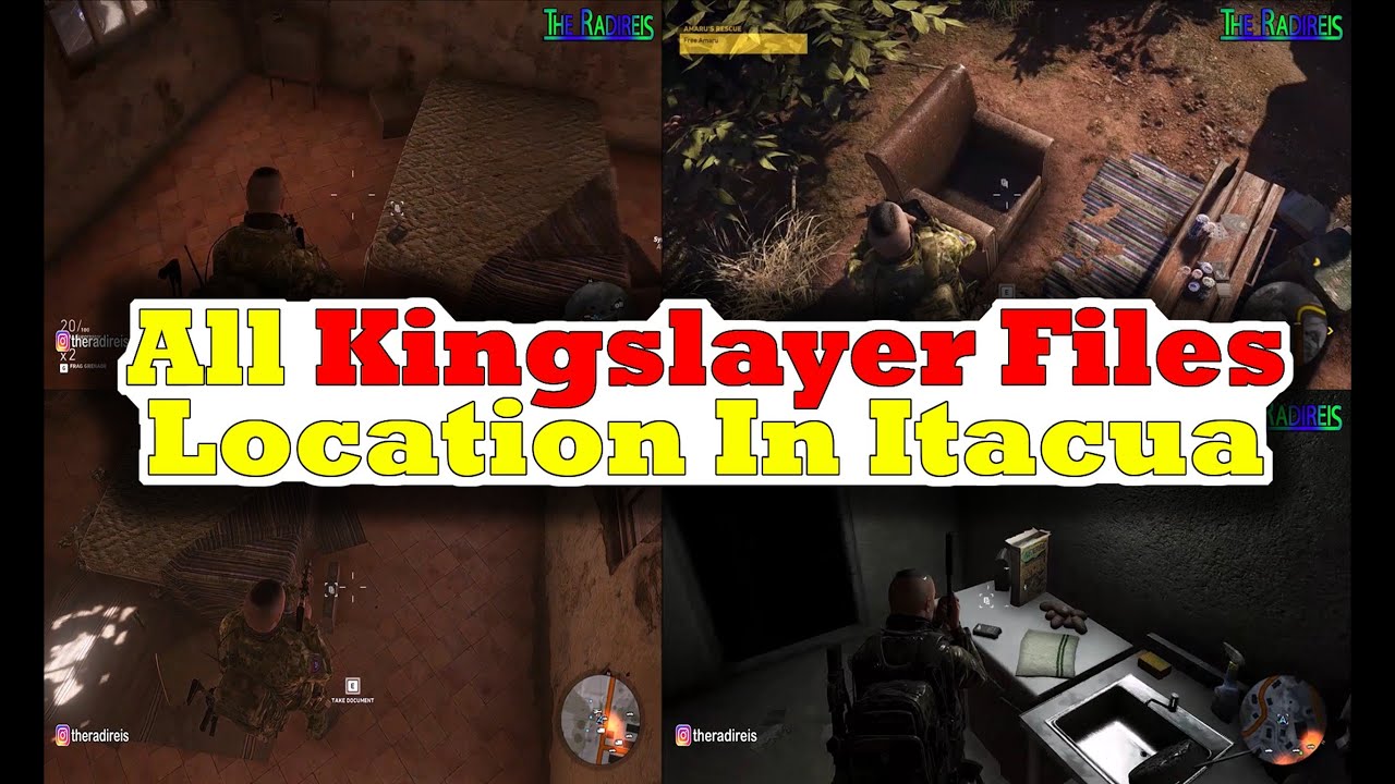 Ghost Recon Wildlands || All Kingslayer Files Location In Itacua