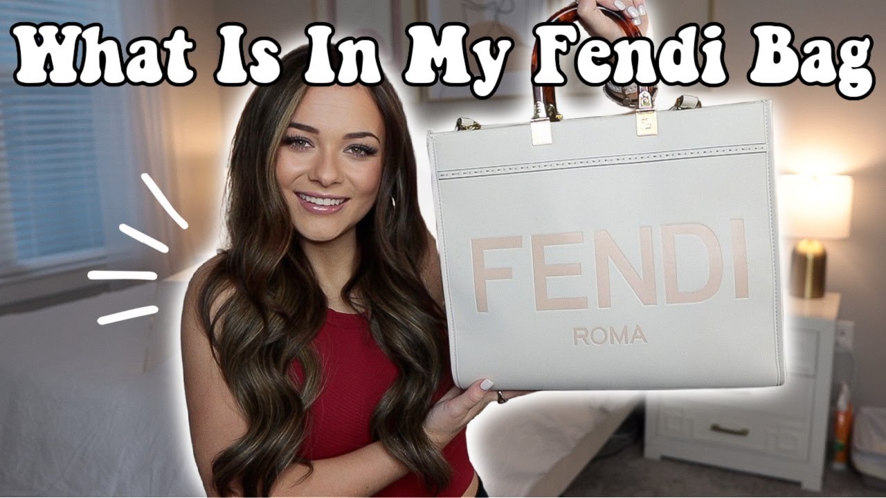 Что лежит в моей сумке Fendi Sunshine Tote | Что я беру с собой в рабочую сумку