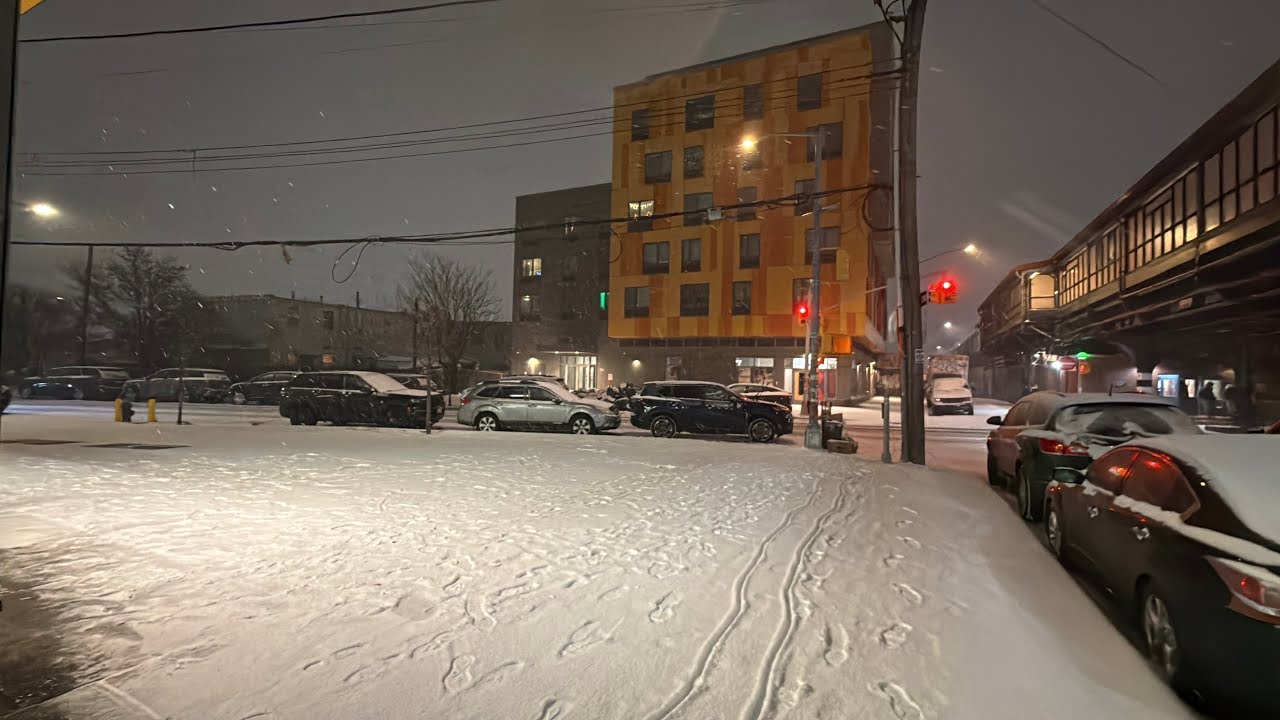 Primera nevada del años en New York la Capital del mundo 🌍 