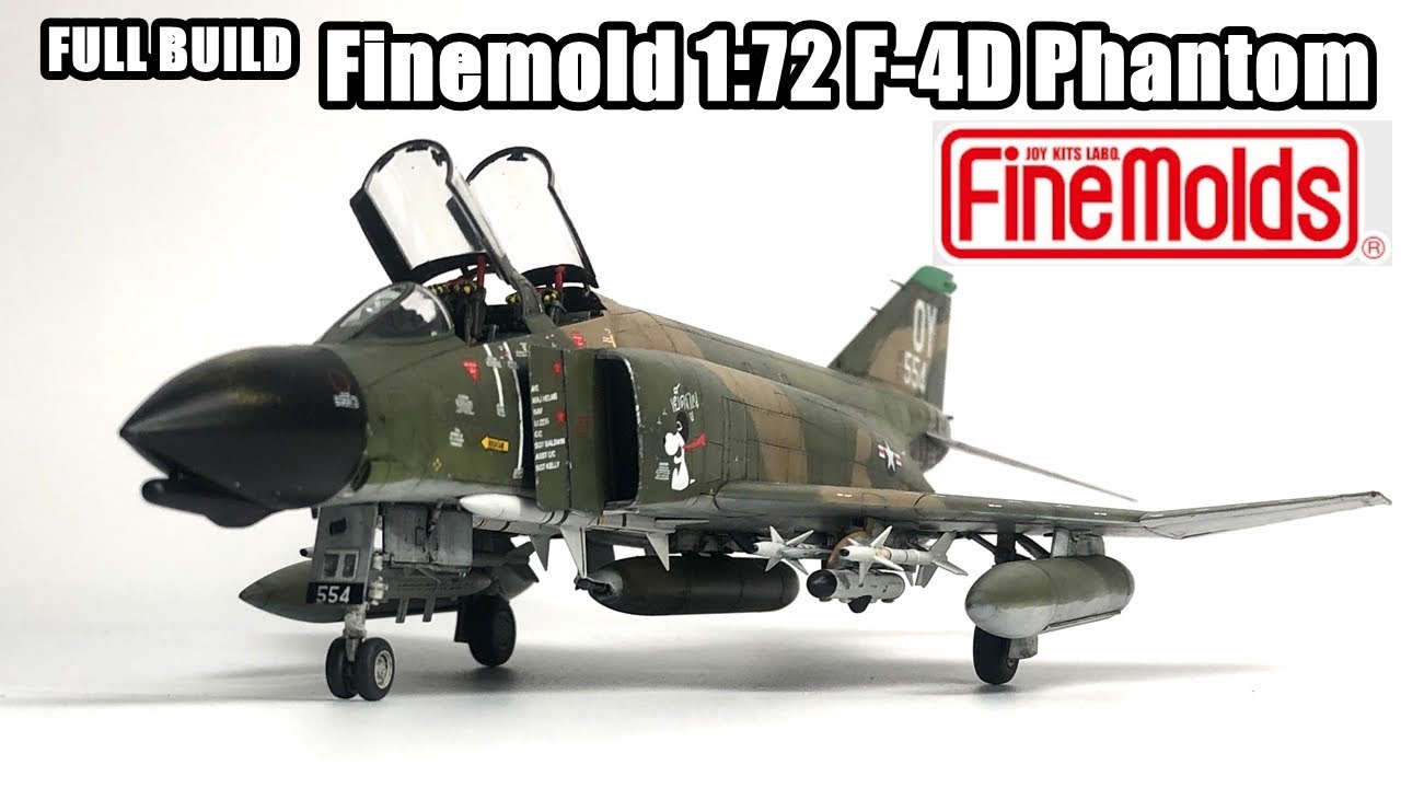 【FULL BUILD】ファインモールド1:72 F-4Dファントム 【プラモデル 戦闘機】