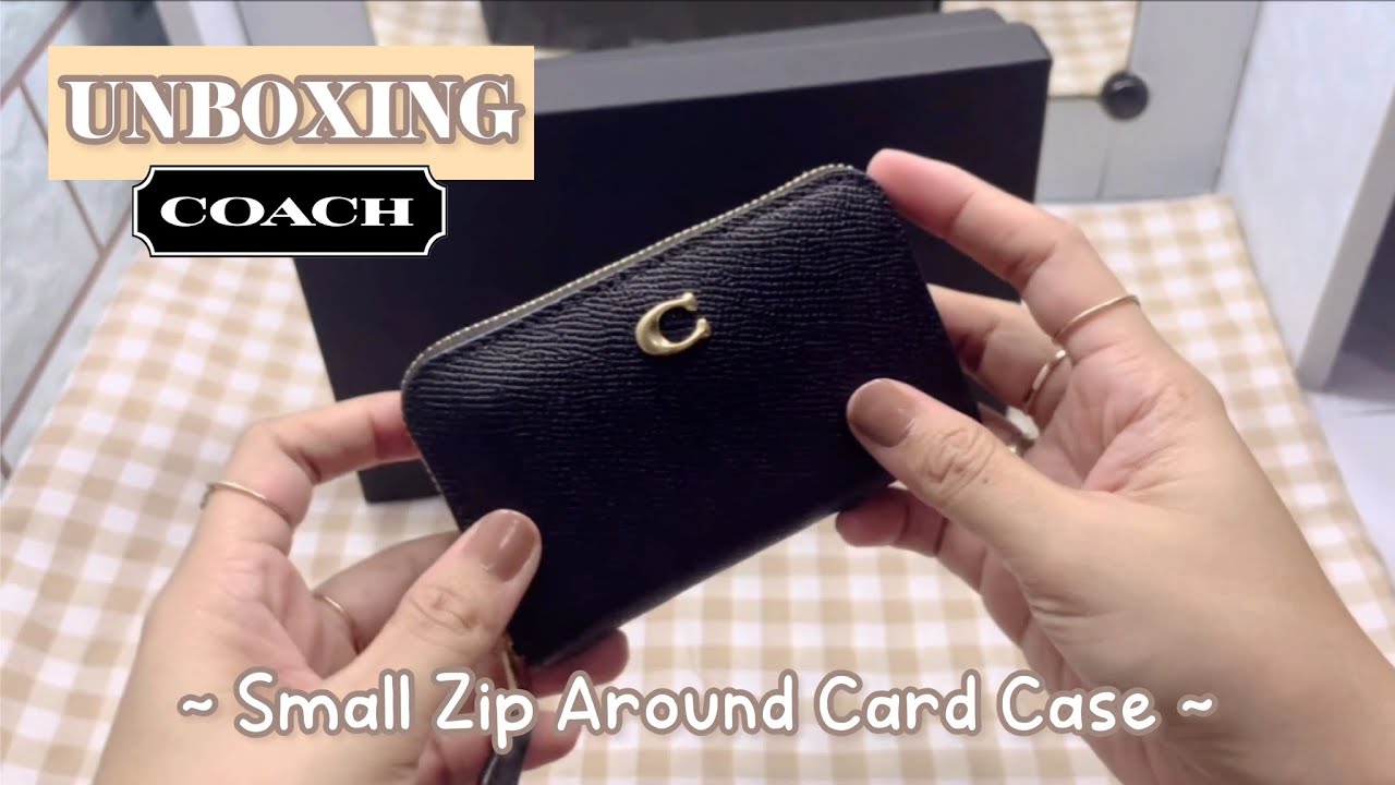 Coach Small Zip Around Card Case || Coach Indonesia Website online shopping || Unboxing & Review