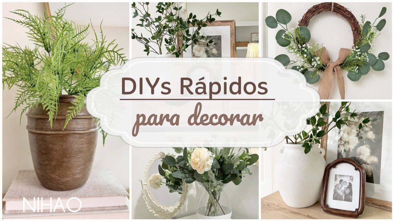 5 DIYS 🏡 Ideas para decorar con tus propias manualidades | 2025 NIHAO Nueva Decoración 
