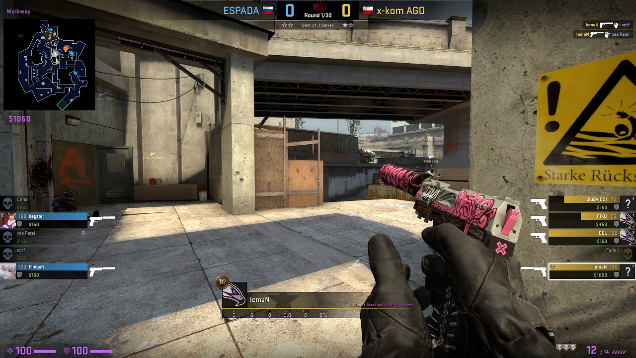 ACE -  lemaN vs x kom AGO  - espada vs ago m2 overpass