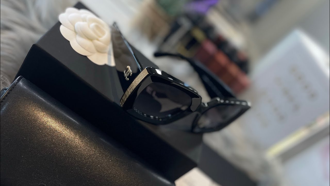 CHANEL 5435 Rectangle Sunglass unboxing