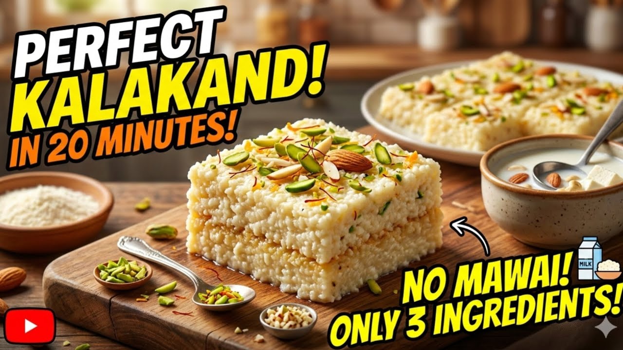 Simple Chef Holi Special | Easy Kalakand Sweet Recipe