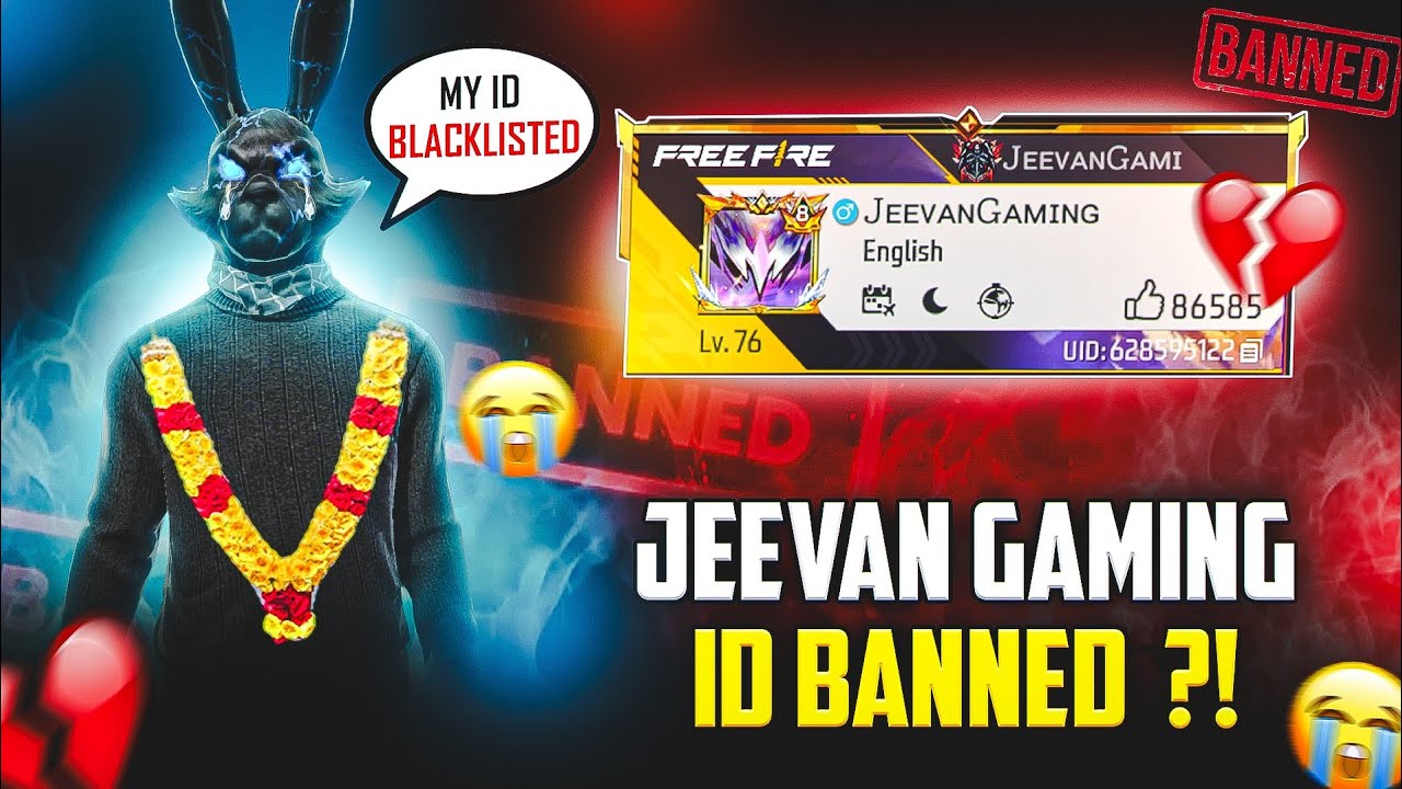 😱 JEEVANGAMING ID BAN ! 💔 BLACKLISTED 😭 GARENA 🤬 AS LORD + HIT TAMIZHA + JEEVA = SHOCKED 🤡