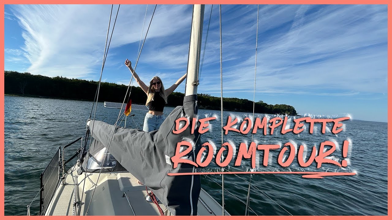 LEBEN und ARBEITEN auf 28 Fuß? ROOMTOUR der MODERNSTEN Maxi 84 vor ANKER in DÄNEMARK #sailingmeera