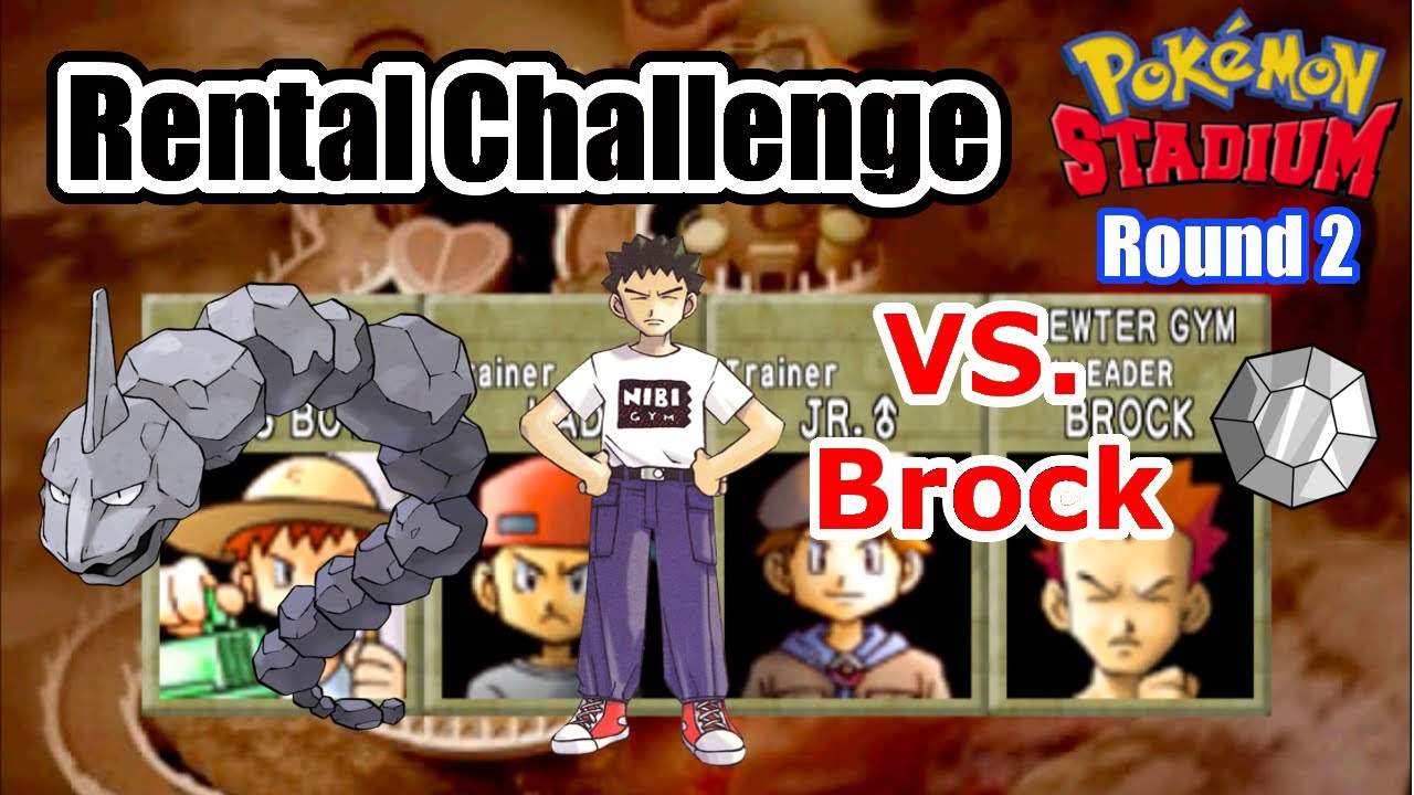 Pokémon Stadium - Rental Challenge vs. Brock ROUND 2 Gym Leader Castle (Switch Version)