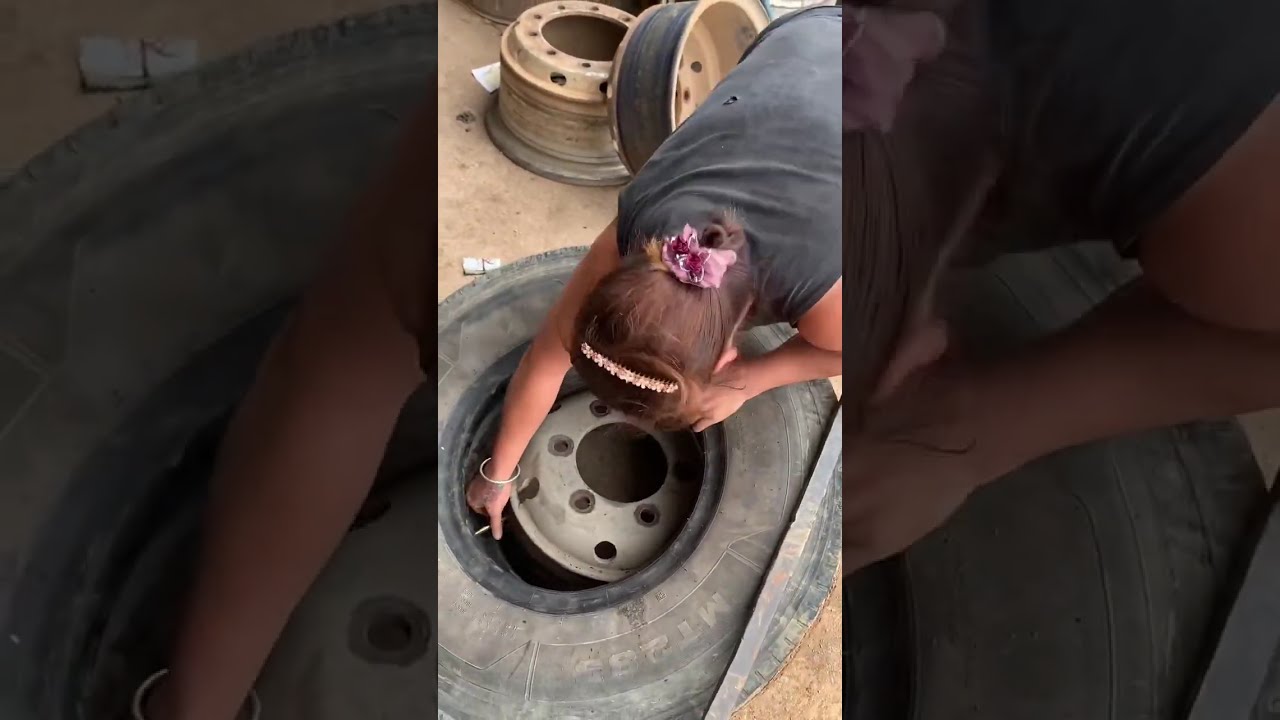 Truck Puncture Tire Inner Tube Replacement!