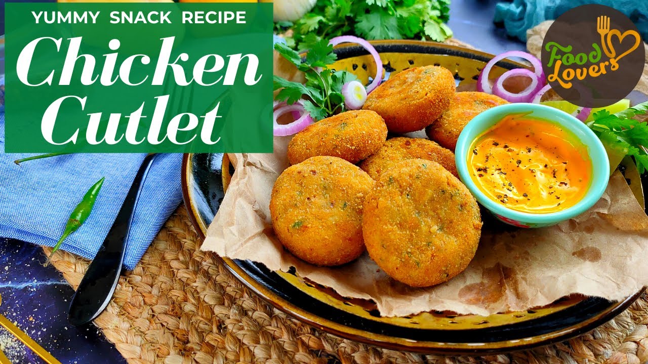 Crispy Chicken Cutlet Recipe -  How To Make Chicken Cutlet At Home
