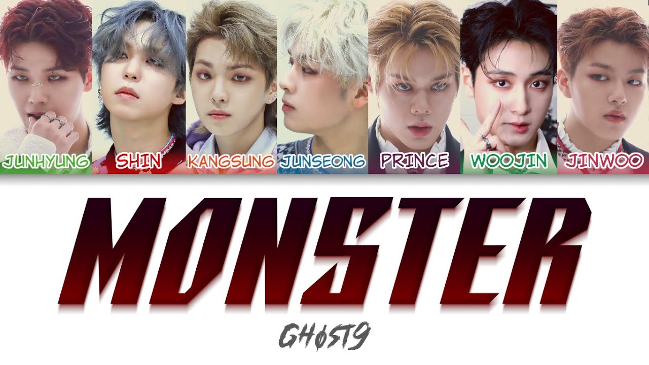 GHOST9 (고스트나인) - MONSTER (Prod. LEE DAE HWI & DOKO) Color Coded Lyrics (han/rom/eng)