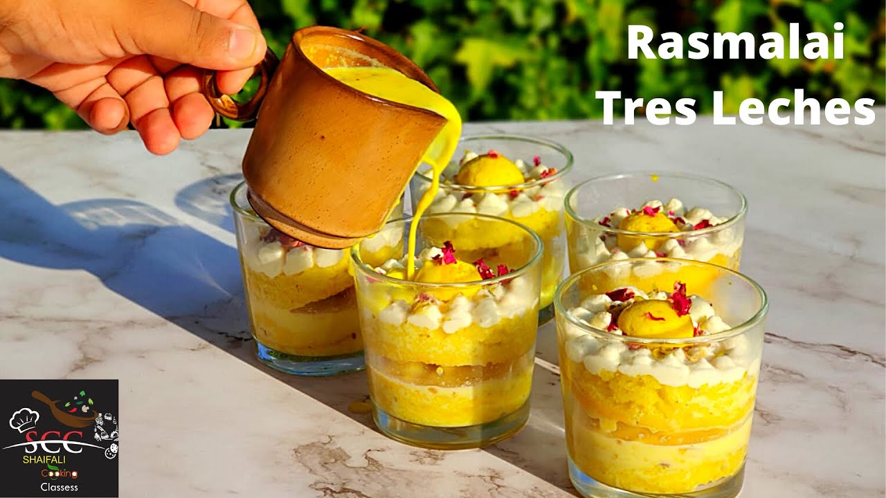 Rasmalai Tresleches | Eggless TresLeches cake | fusion cake | #Shaifalicookingclasses | jar cake