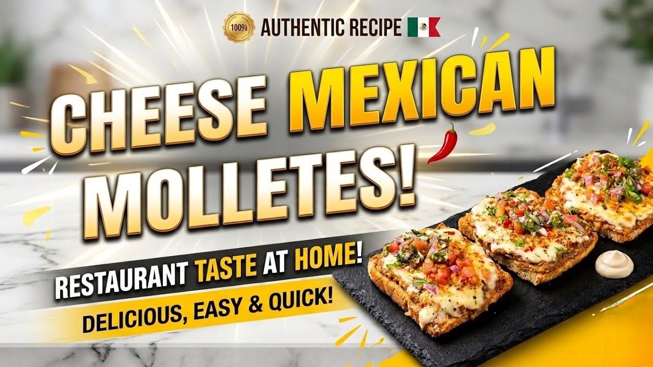 ​Fiesta on Toast: Cheesy Mexican Molletes | मिनटों में तैयार होने वाला पारंपरिक मैक्सिकन नाश्ता