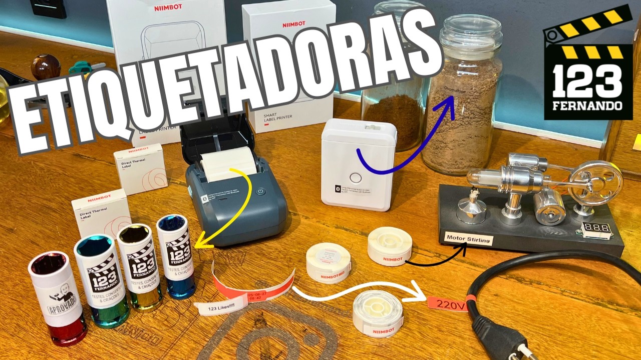 ORGANIZE J&Aacute;! ETIQUETADORAS INCR&Iacute;VEIS E ACESS&Iacute;VEIS! IMPRESSORA DE ETIQUETAS NIIMBOT B1 e D110
