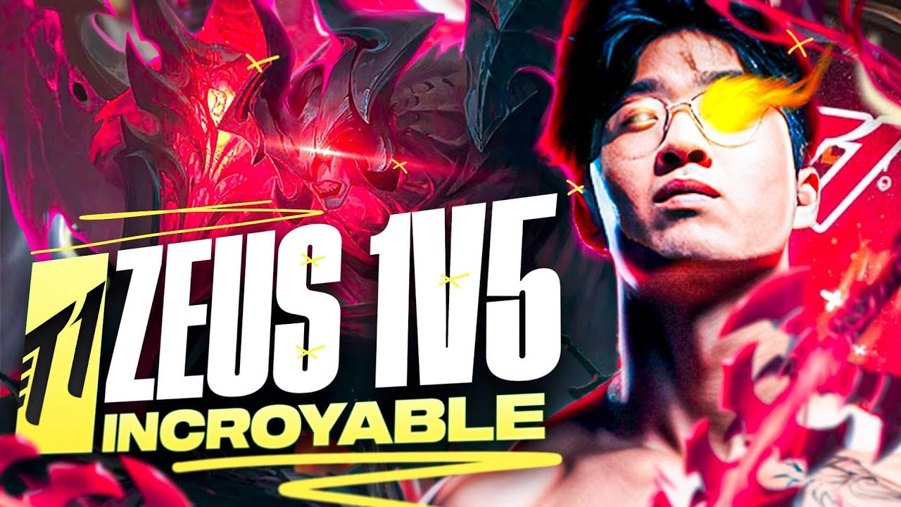 T1 ZEUS EN PUR 1V5 CHOQUANT !! (T1 vs BRO #1)