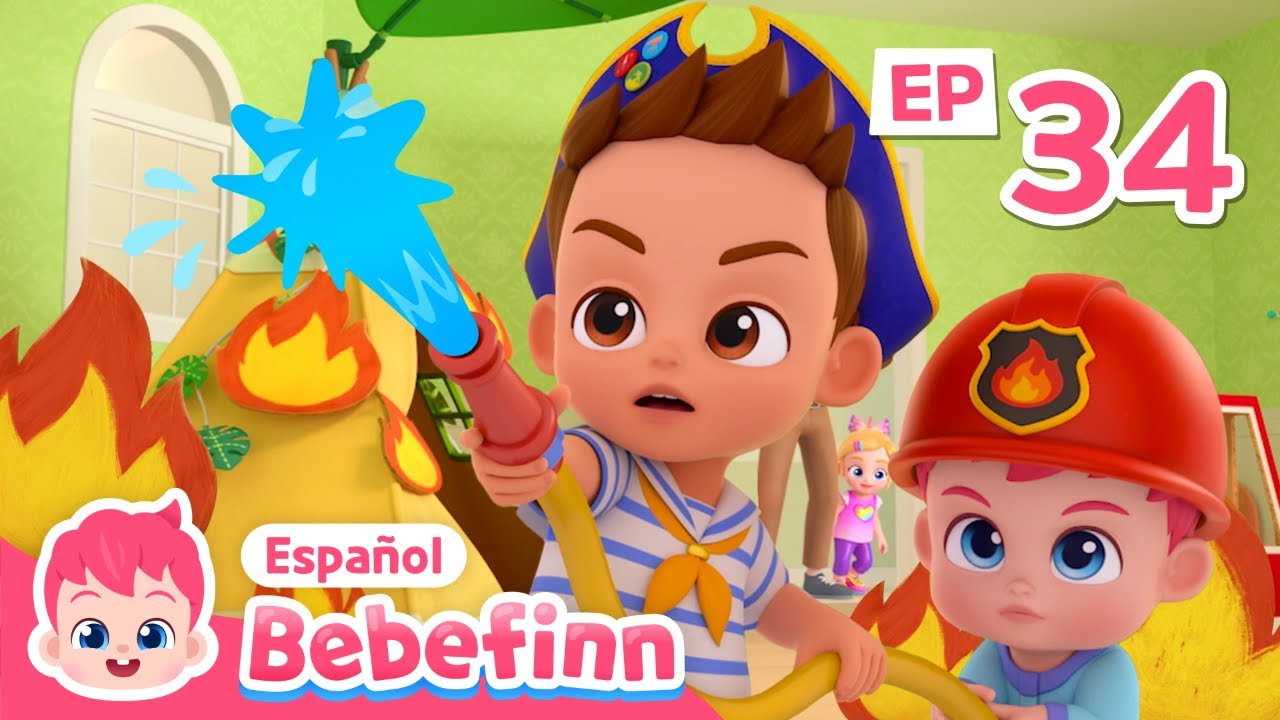 ¡Hay un incendio! | EP34 | Camión de Bomberos🚒 | Canciones Infantiles | Bebefinn en español
