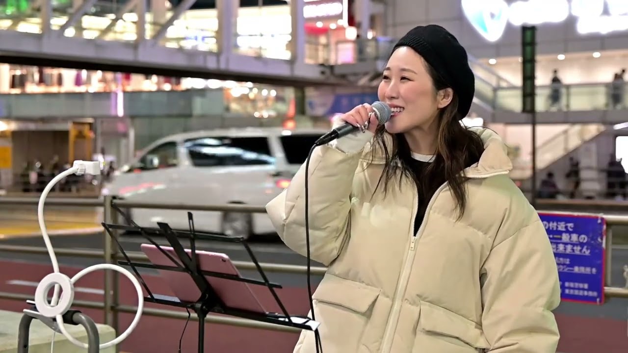 新宿路上ライブ。ヒロイン covered by アノエリカ @SingerEllie