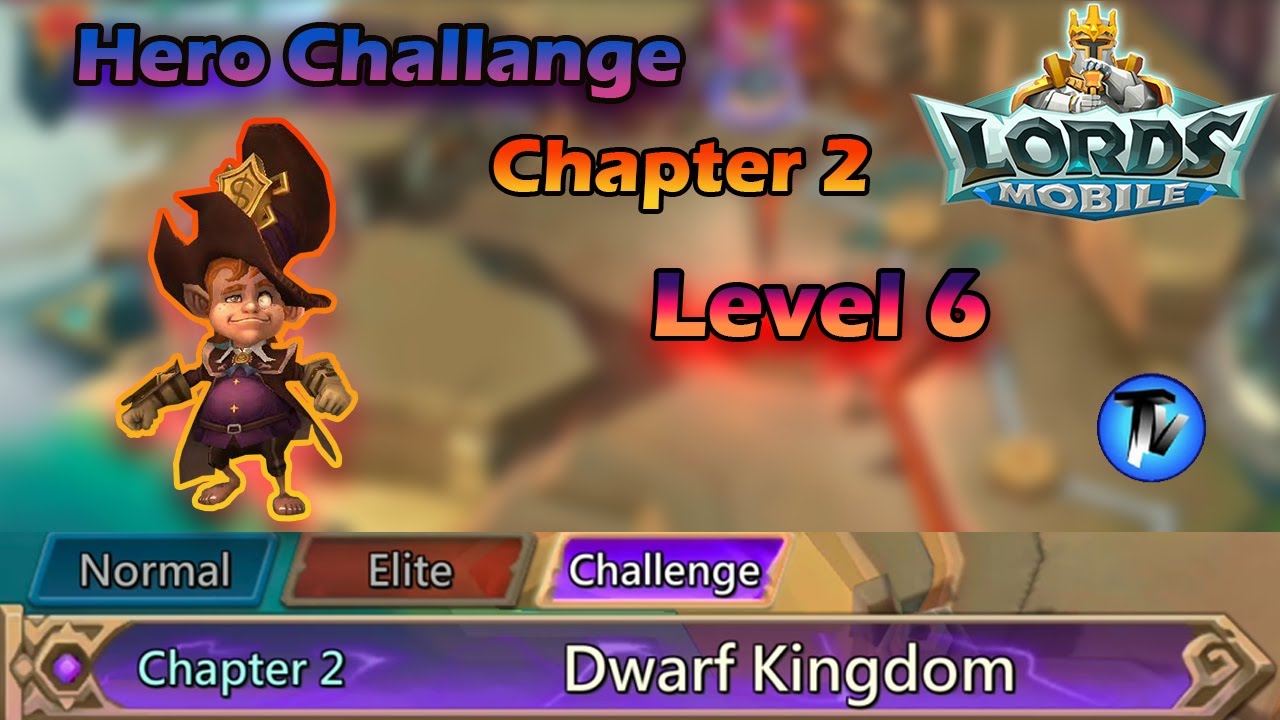 Lords Mobile - Hero Challenge Stage 2-6 | Without using any P2P Heroes | Strategy