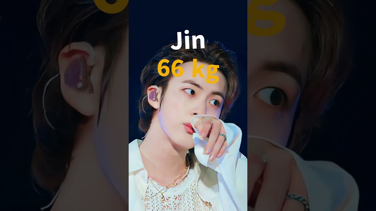 BTS members real weight 2024 #bts #rm #suga #jhope #jin #jimin #taehyung #jungkook