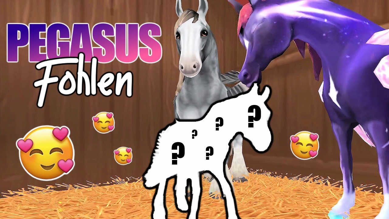 wir züchten unser 🅴🆁🆂🆃🅴🆂 PEGASUS FOHLEN 🦄 Horse Riding Tales
