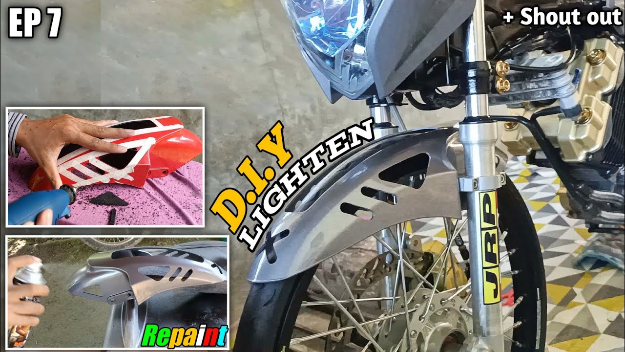 Front fender DIY Lighten and Repaint 