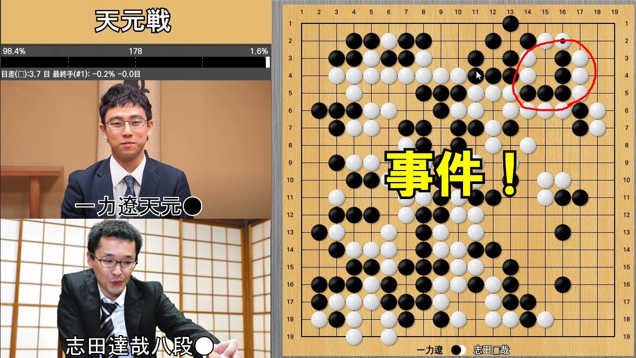 【天元戦】一力遼天元VS志田達哉八段　挑戦手合第2局