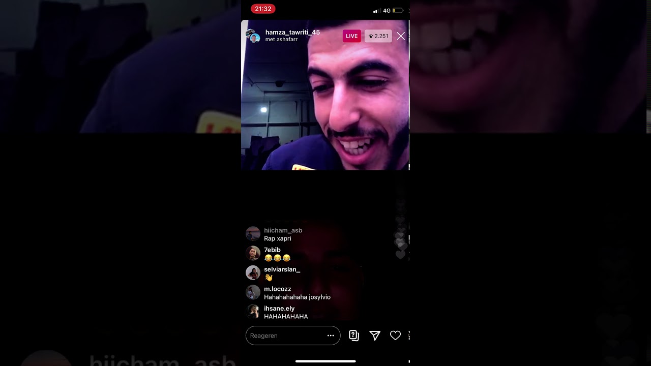 Hamza Tawriti live met Ashafarr🤣