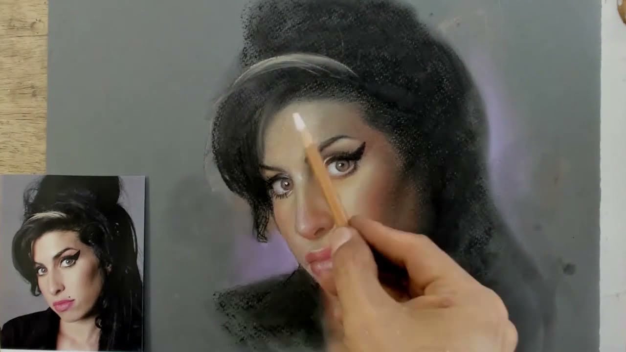 Retrato al Pastel - Speed video