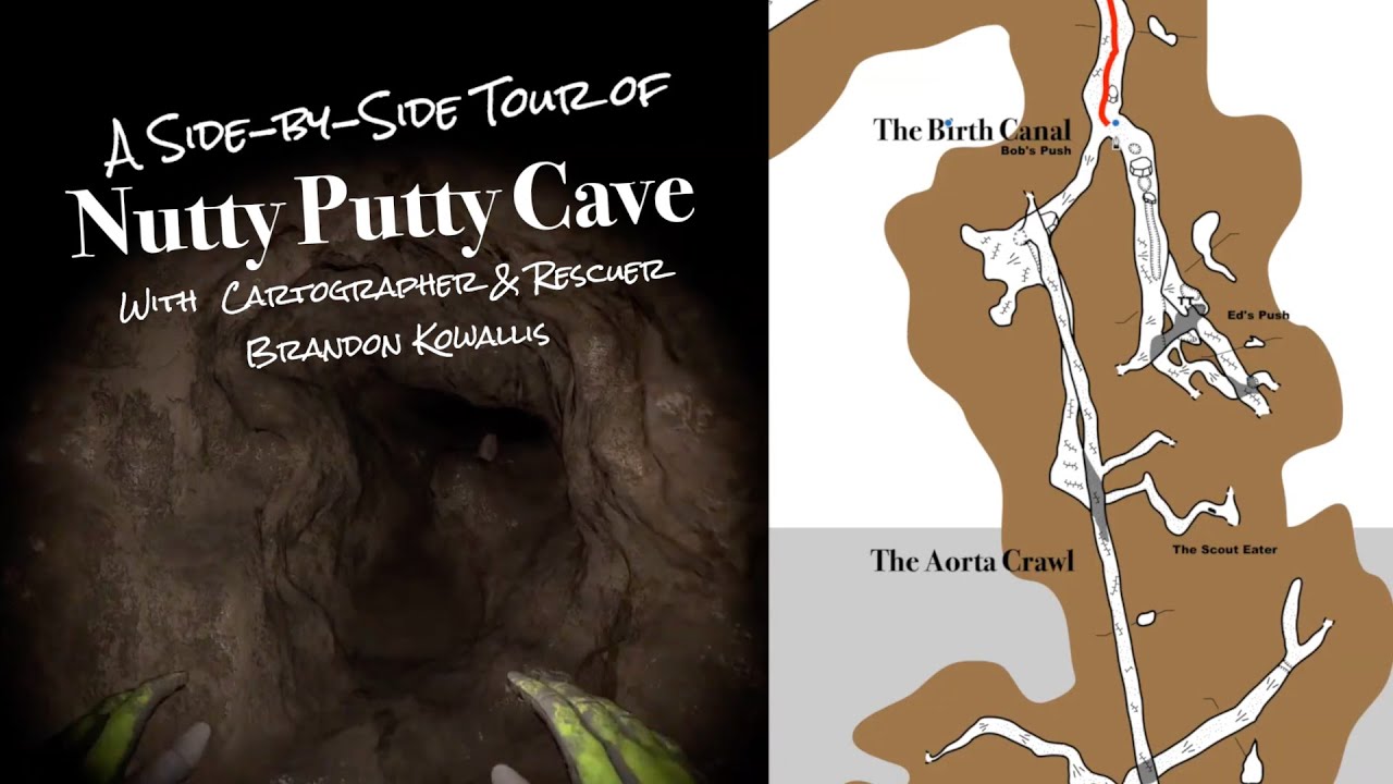 Nutty Putty Cave: параллельное 3D VR-изображение и отображение на карте с Брэндоном Коваллисом